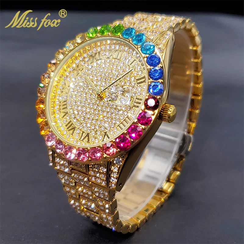 Men'S Gold Diamond Watch