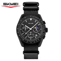 SKMEI 9392 Quartz Chronograph Watches Men Women Date 30M Waterproof Sport Wristwatch Fashion Nylon Strap Watch Gifts reloj mujer