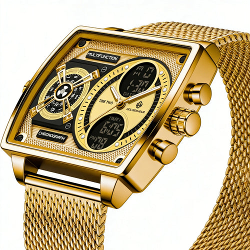 Gold Men Watch