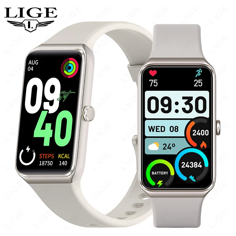 LIGE Montre Connectée Homme & Femme – Écran HD 1,47", Appels, Fitness & IP68