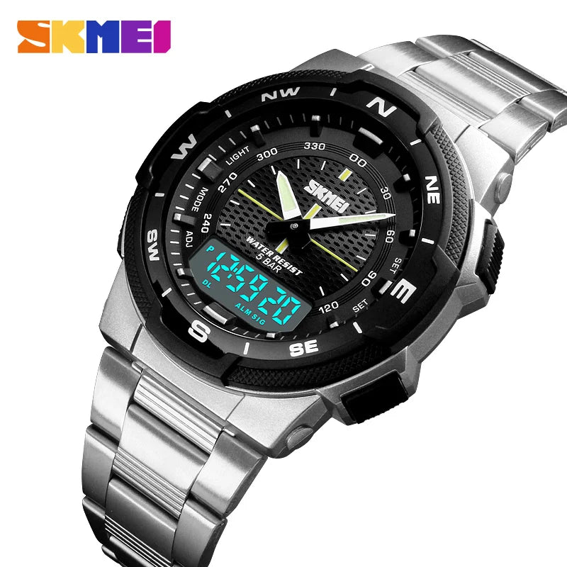 Men Watch  Top Brand Luxury Business Waterproof Wrist Watch Men Fashion Quartz Sports Watches Stainless Steel Mens Watches
