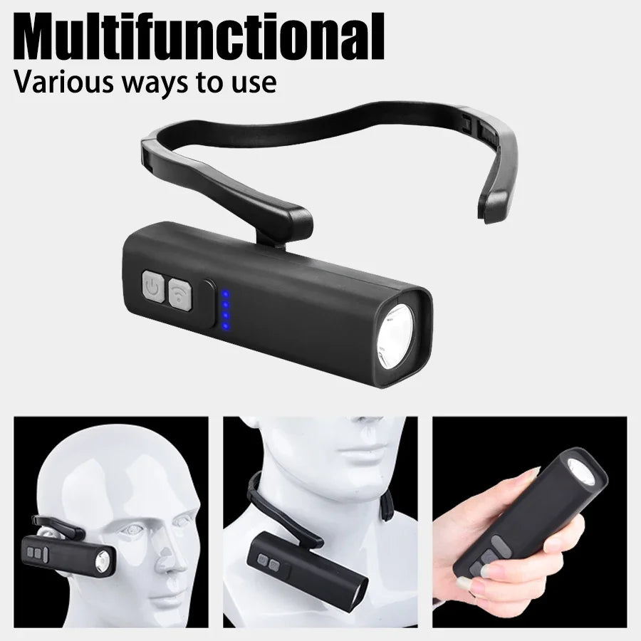 Lampe Frontale LED 1000 Lumens – Détecteur de Mouvement & 3 Modes d’Éclairage