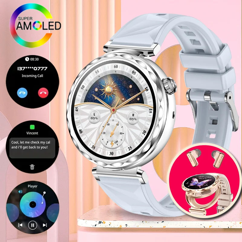 Montre Connectée Intelligente pour Homme & Femme – Écran HD 1,43"