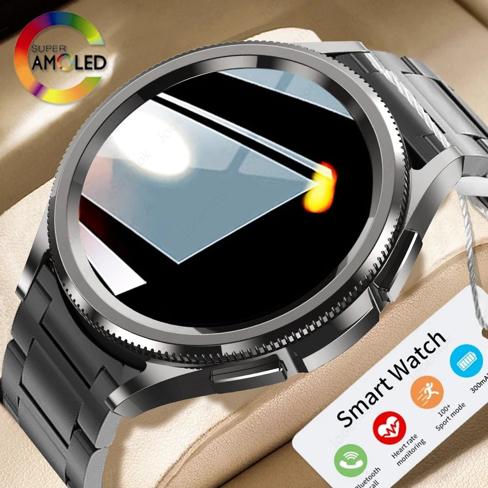 New Smart Watch 6 Men's Outdoor Sports 100+ Sport Modes IP68 Waterproof Watch AMOELD HD Screen Smartwatch Android IOS