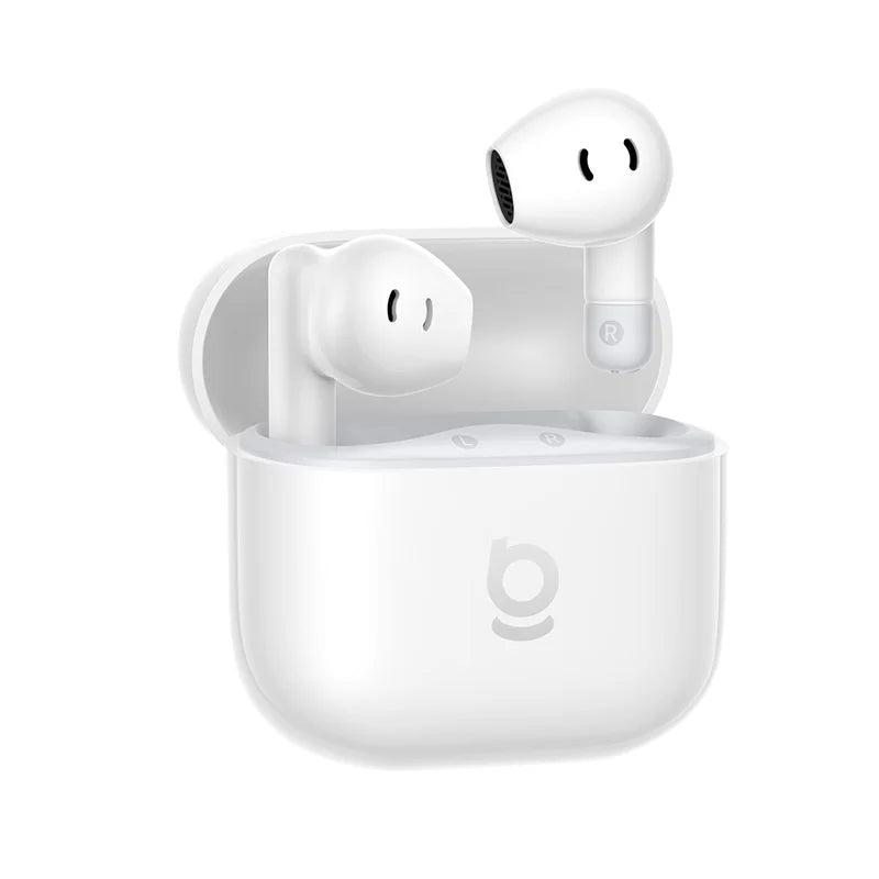 Baseus Bass BS2 Lite – Écouteurs Sans Fil Bluetooth 6.0 Semi Intra-Auriculaires avec AI ENC, SuperBass, 40 h d'Autonomie et IP55