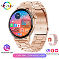 New True AMOLED Smart Watch Ladies Screen Always Show Time 466*466 HD Health Tracker Voice Calling NFC Smartwatch Women