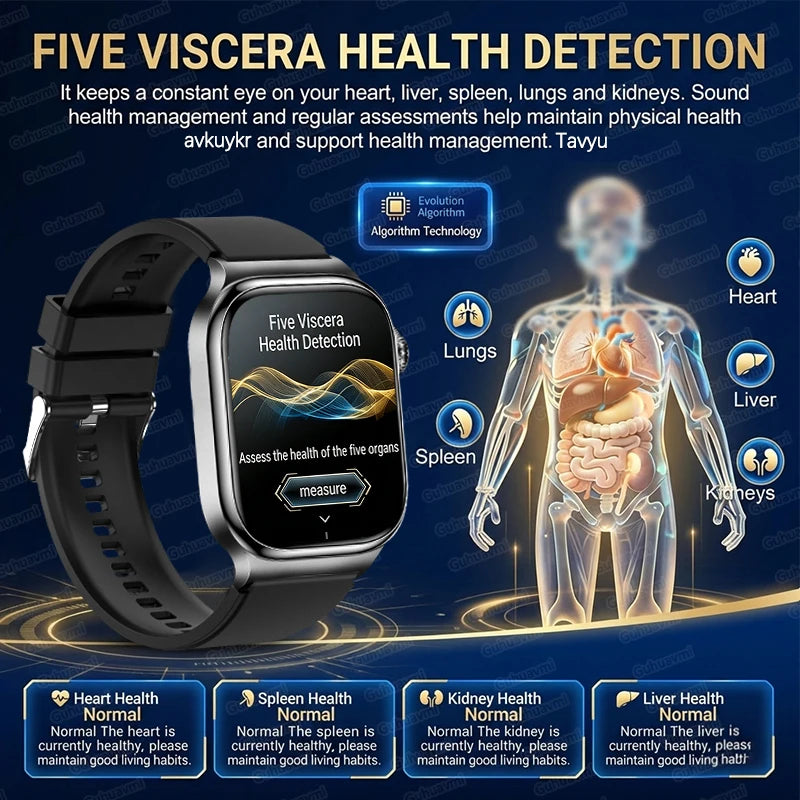 Montre Connectée Intelligente AI pour Homme & Femme – Suivi Santé et Fitness