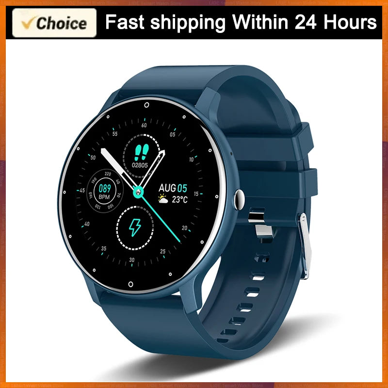 LIGE  Smart Watch Women Men Ladies Gift Sport Fitness Men Watches Heart Rate Monitor Waterproof Smartwatch For Android IOS