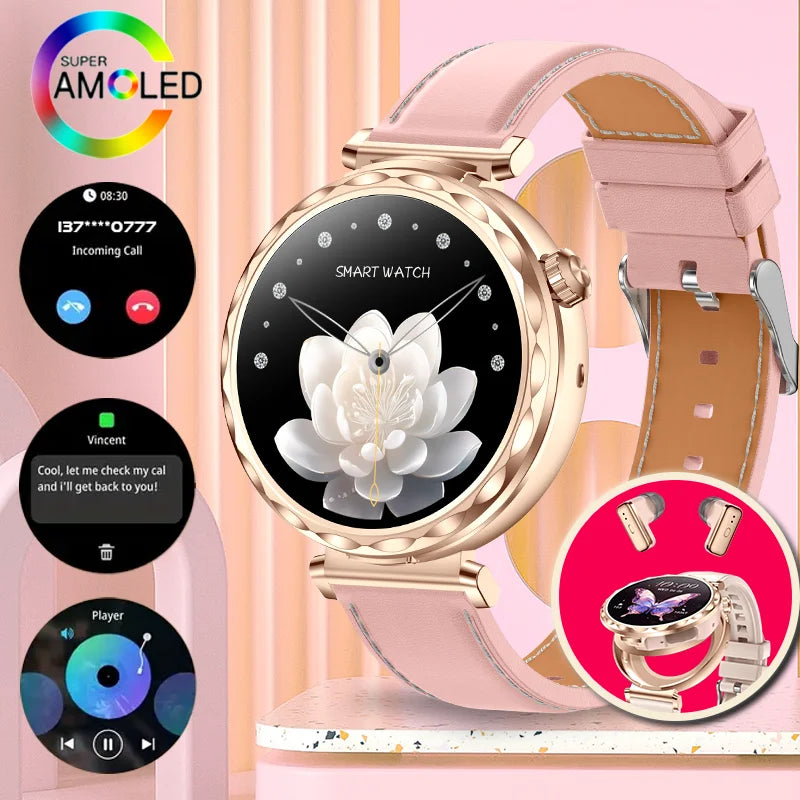 Montre Connectée Intelligente pour Homme & Femme – Écran HD 1,43"