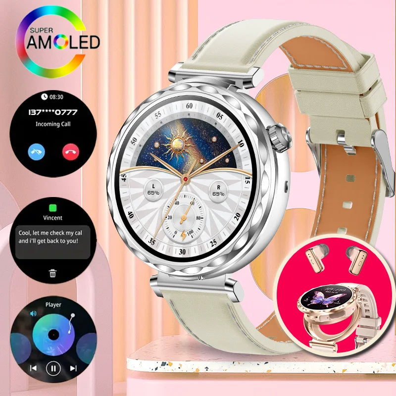 Montre Connectée Intelligente pour Homme & Femme – Écran HD 1,43", Appels Bluetooth & Fitness
