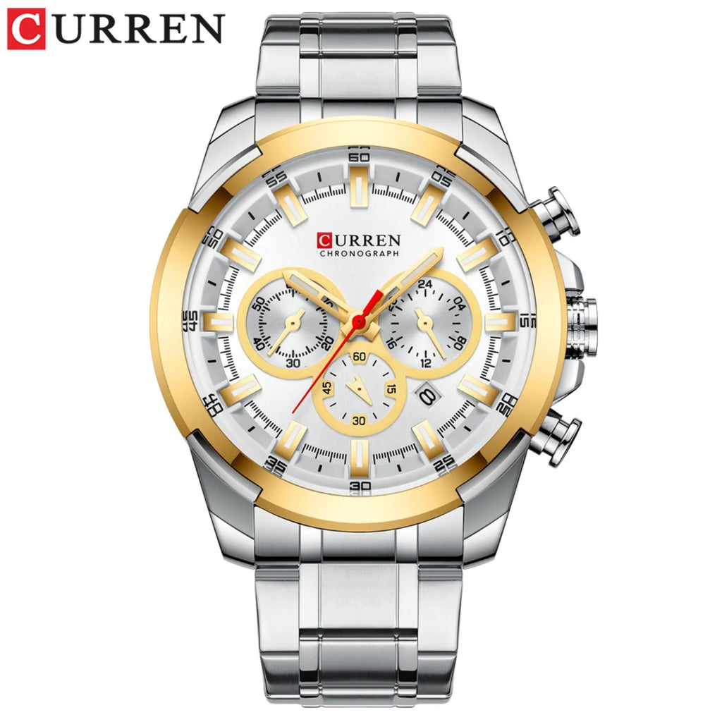 CURREN Quartz Watch for Men Top Brand Luxury Fashion Business Watches Steel Waterproof Man Sport Wristwatch Relogio Masculino
