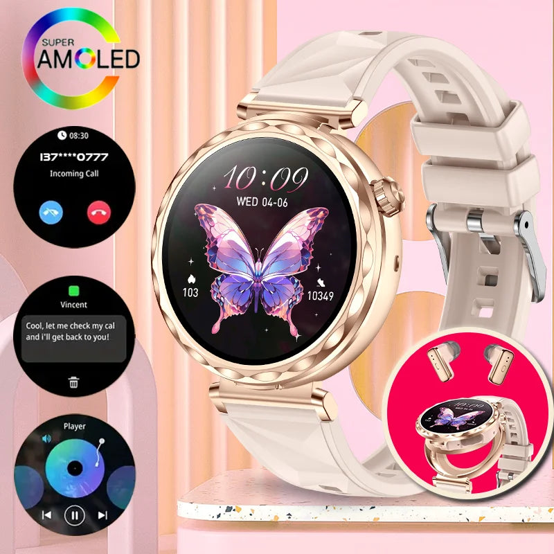Montre Connectée Intelligente pour Homme & Femme – Écran HD 1,43"
