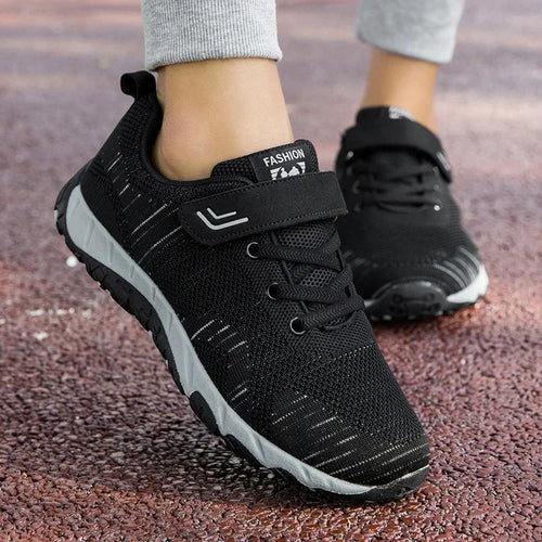2024 Womens Dance Ladies Sport Shoes Breathable Walking Mesh Flat Shoes Woman White Sneakers Women Tenis Feminino Female Shoes