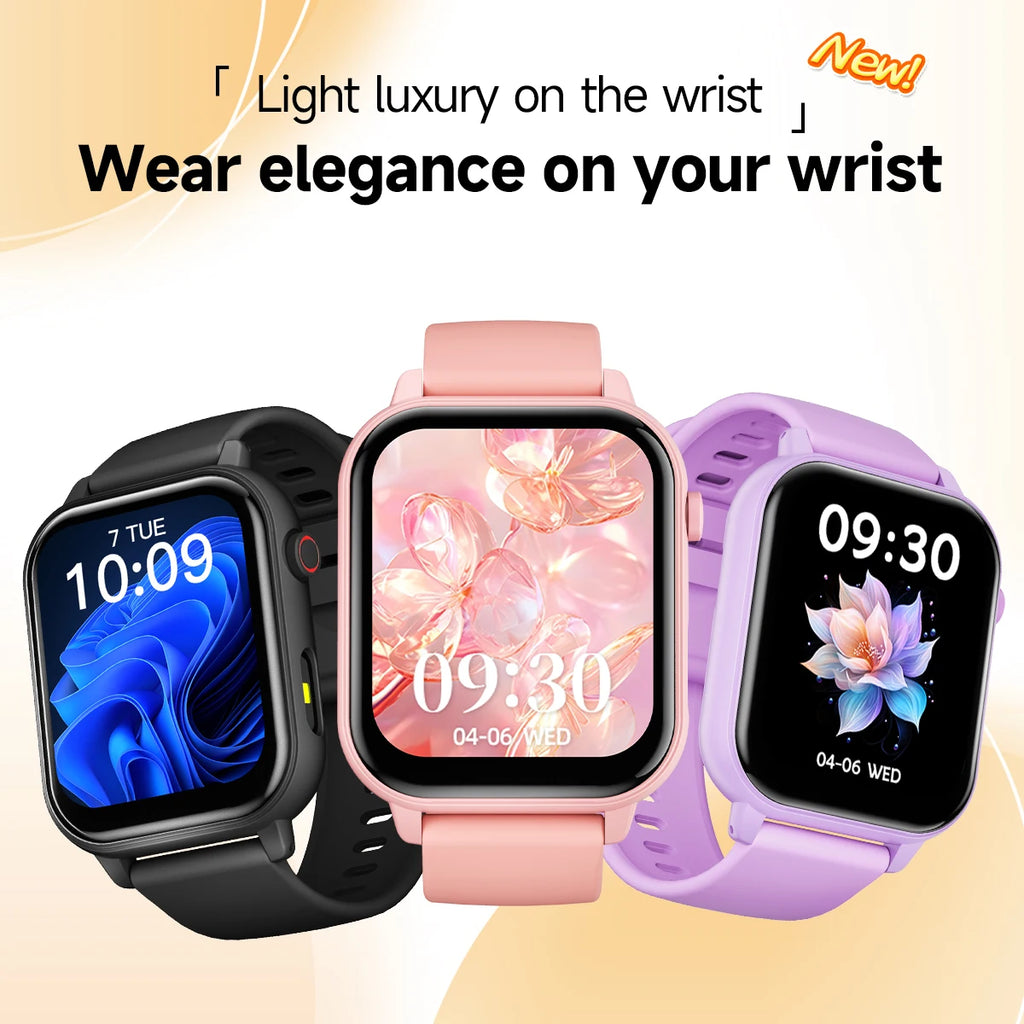 Smartwatch for men women 1.83‘’ Screen  Intelligent Voice Assistant SIRI Bluetooth Call Fitness Equipment Holiday Gift