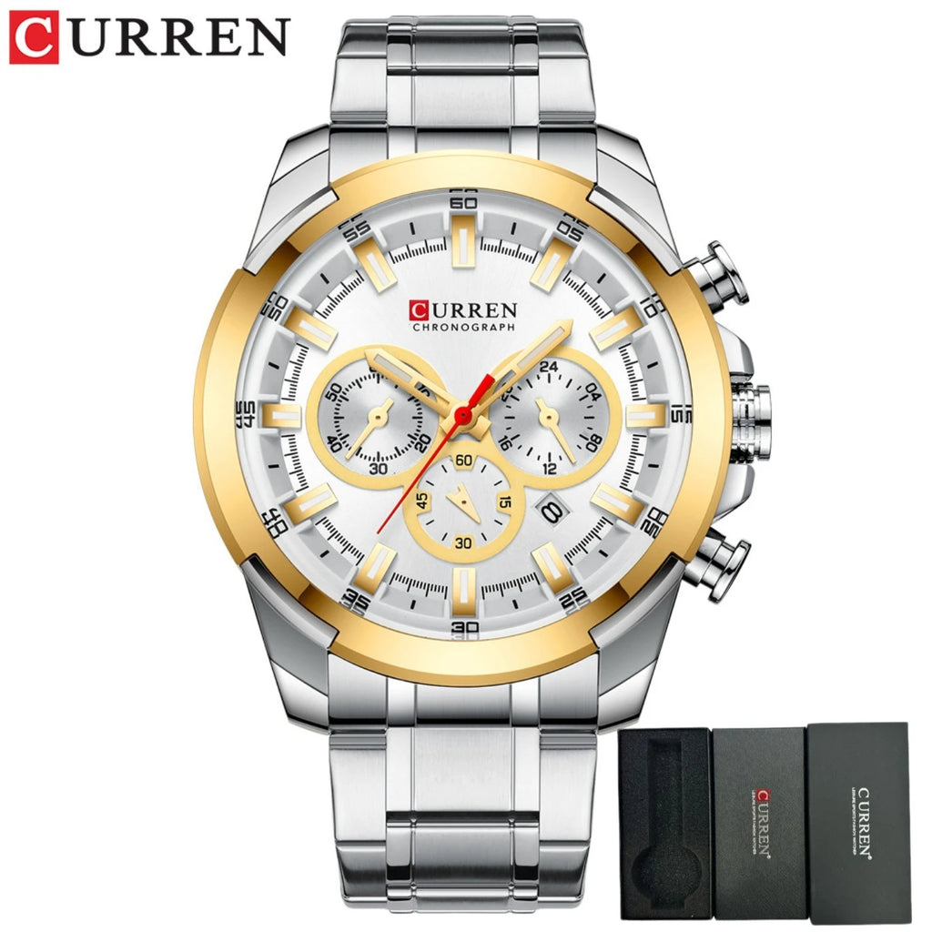 CURREN Quartz Watch for Men Top Brand Luxury Fashion Business Watches Steel Waterproof Man Sport Wristwatch Relogio Masculino
