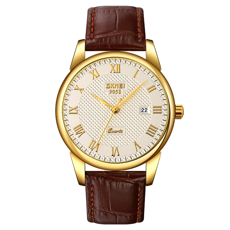 Men 3Bar Waterproof Quartz Wristwatches