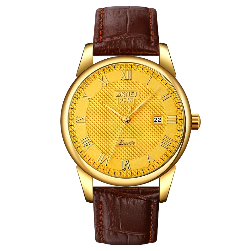 Men 3Bar Waterproof Quartz Wristwatches