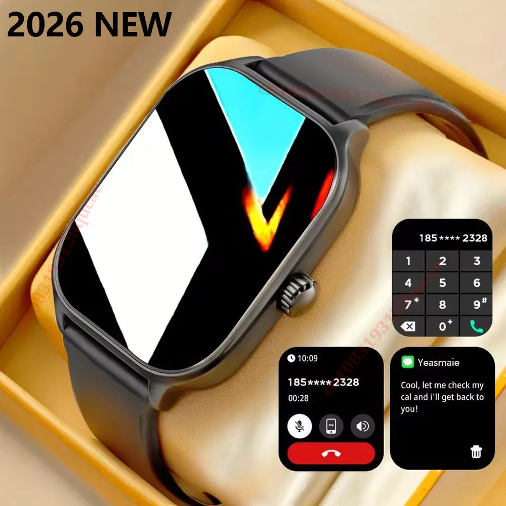 Smart Watch Android IOS Phone 2.01 Inch Color Screen Bluetooth Answer Call Fitness Watches Tracker Smartwatch Women Men New