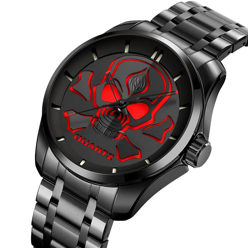 SKMEI 9358 New Casual Cool Premium Quartz Watch Men's Waterproof Sports Exquisite Unique Design Men's Watch Relógios Masculino