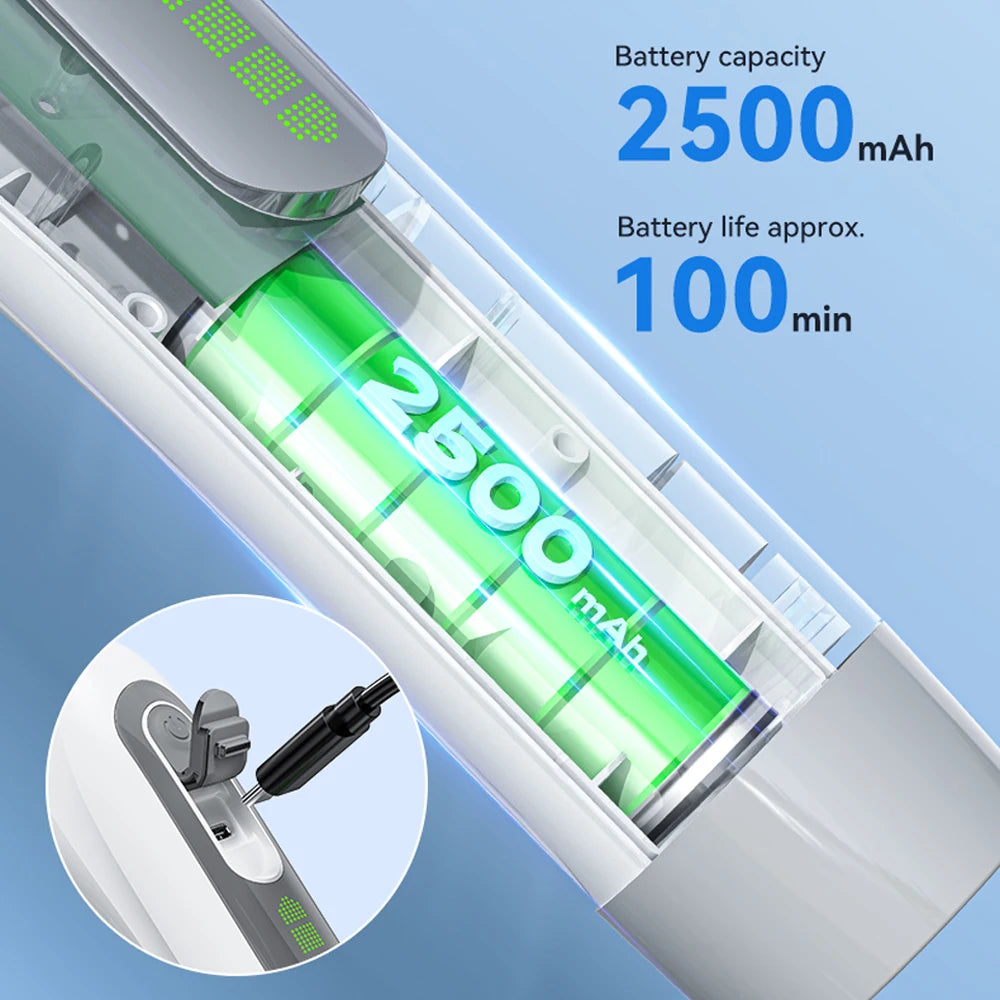 7 in 1  multifunctional handheld electric cleaning brush with telescopic function, bathroom floor and kitchen cleaning tool