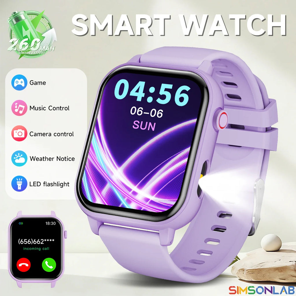 Smartwatch for men women 1.83‘’ Screen  Intelligent Voice Assistant SIRI Bluetooth Call Fitness Equipment Holiday Gift