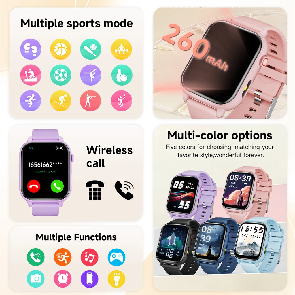 Smartwatch for men women 1.83‘’ Screen  Intelligent Voice Assistant SIRI Bluetooth Call Fitness Equipment Holiday Gift